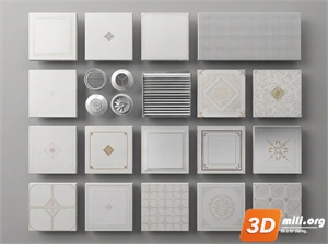Ceiling Decoration Skp Files
